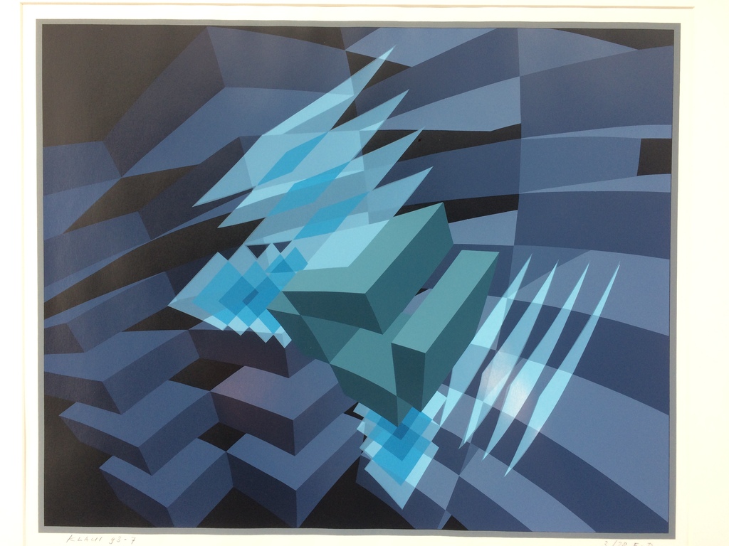 Hans Klaui, zeefdruk uit 1993 in perfecte staat 3/28 verkocht voor € 55!