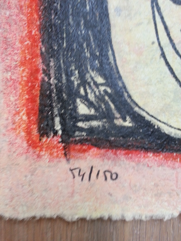 Hans Innemee, zeefdruk op handgeschept papier, titel; :la nude opies kopen? Bied vanaf 40!