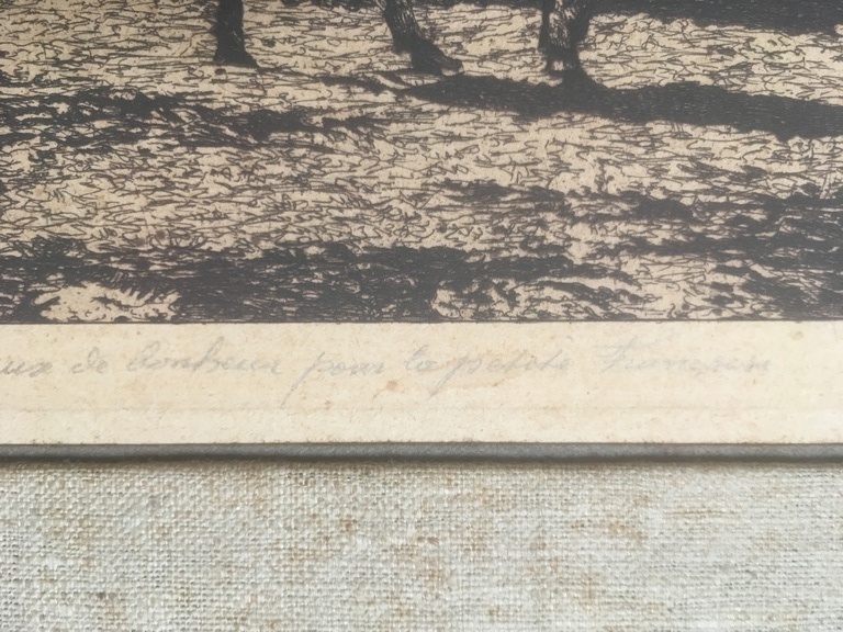 Onbekende kunstenaar - Ets gesigneerd 1944 - Heusden kopen? Bied vanaf 1!