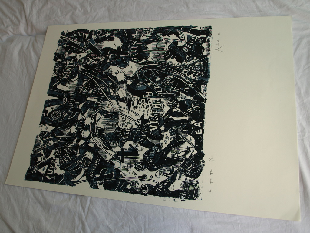 Rob Scholte : Zeefdruk – 10 Years after – gesigneerd - 1994 kopen? Bied vanaf 1!