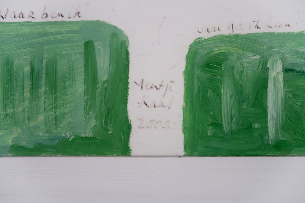 Meertje Kaal: Olieverf op karton, Waar ben ik? Waar ga ik heen? - Ingelijst kopen? Bied vanaf 1!