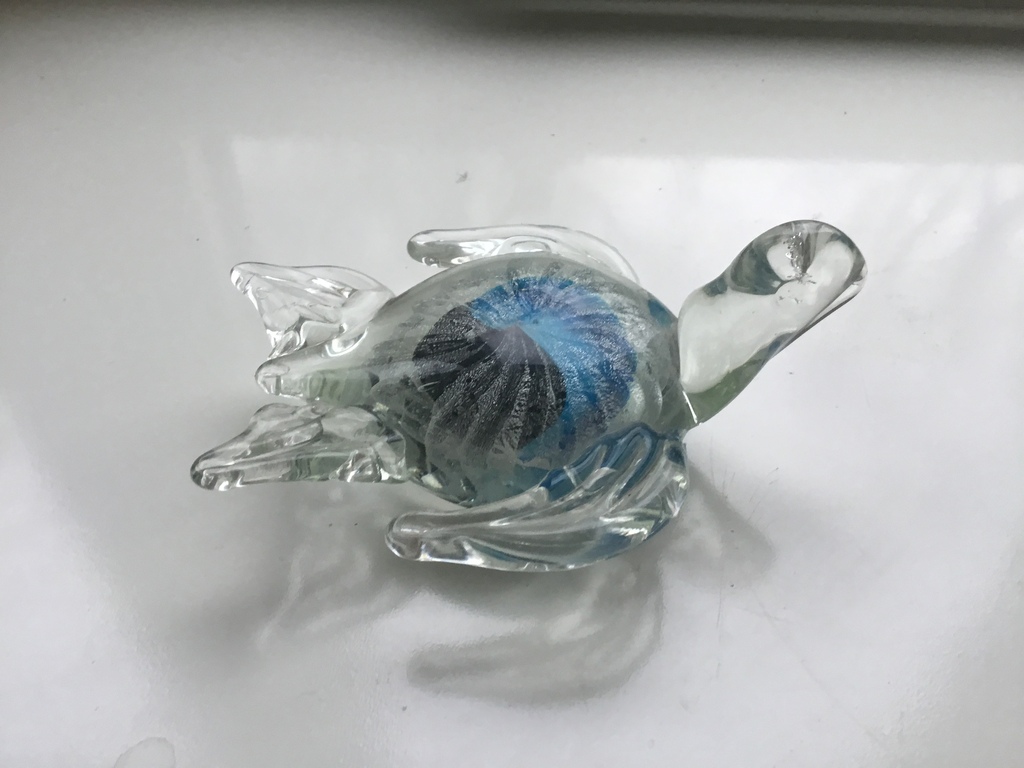 Anni 80,Murano glas presse papier met zilver 999 kopen? Bied vanaf 1!