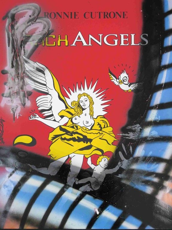 Ronnie Cutrone: Zeefdruk bewerkt met graffiti, Arch angels kopen? Bied vanaf 1!