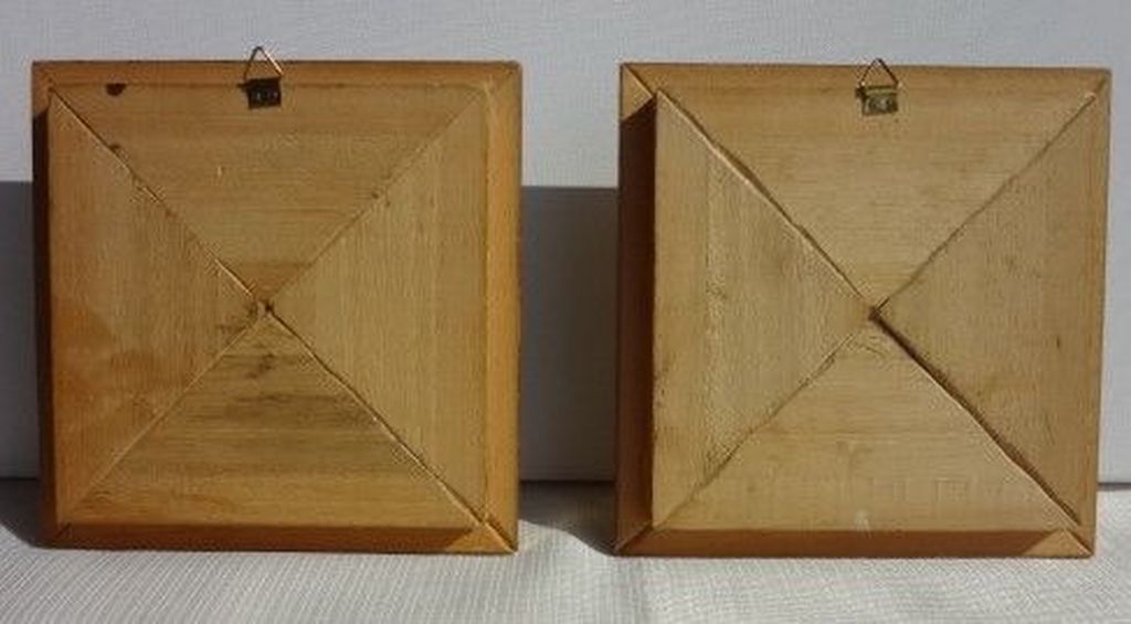 Two miniature paintings of a winter scene and a summer scene kopen? Bied vanaf 1!