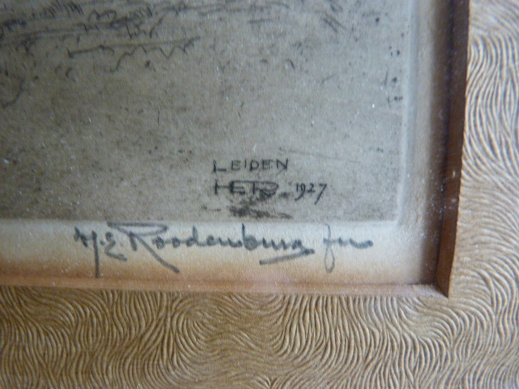 Wipmolen aan het Maredijkje, Leiden  -  ets. kopen? Bied vanaf 45!