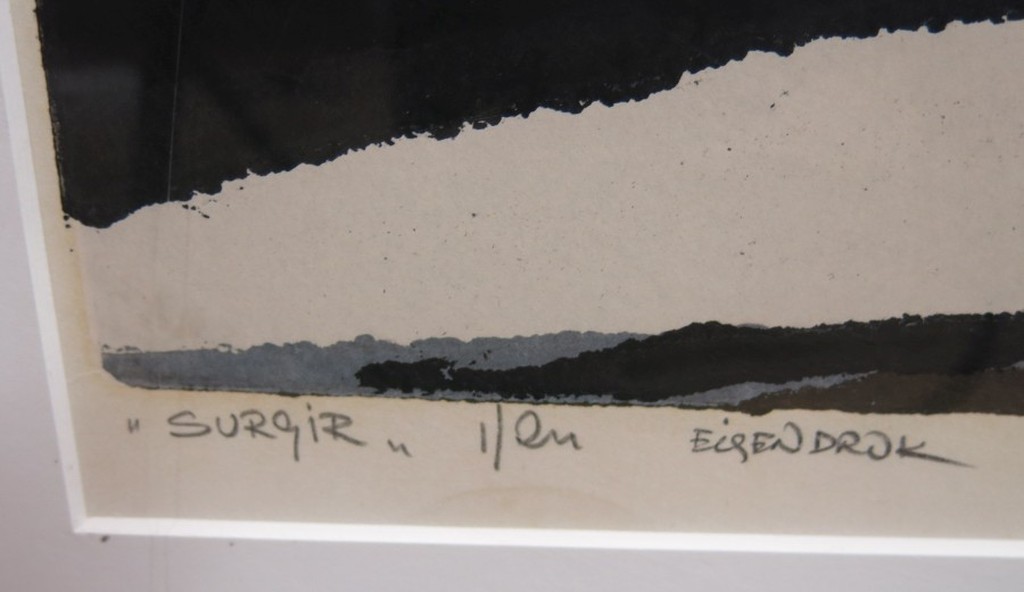 Fon Klement: Boardsnede, Surgir - Ingelijst (Zeer groot) kopen? Bied vanaf 450!