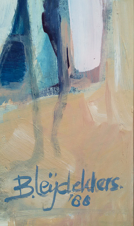 Bernadette Leijdekkers - Menigte, acrylverf op papier kopen? Bied vanaf 1!
