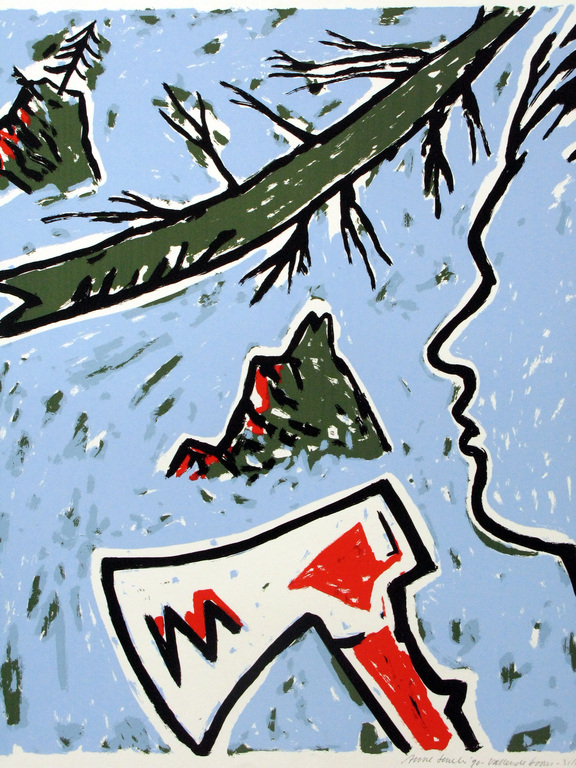 ANNE SEMLER - grote zeefdruk  uit kleine oplage van 45 - GESIGNEERD. verkocht voor € 50!