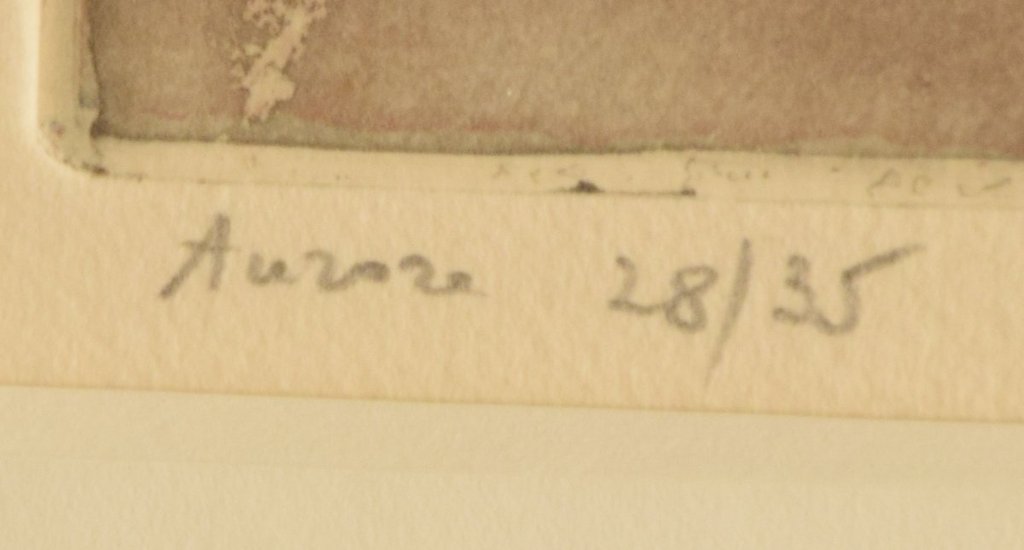 André Goezu - Ets en aquatint op papier - Aurora kopen? Bied vanaf 20!