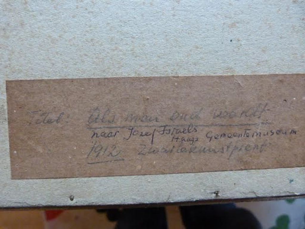 F. Everbag (1877 - 1947) - Als men oud wordt. kopen? Bied vanaf 1!