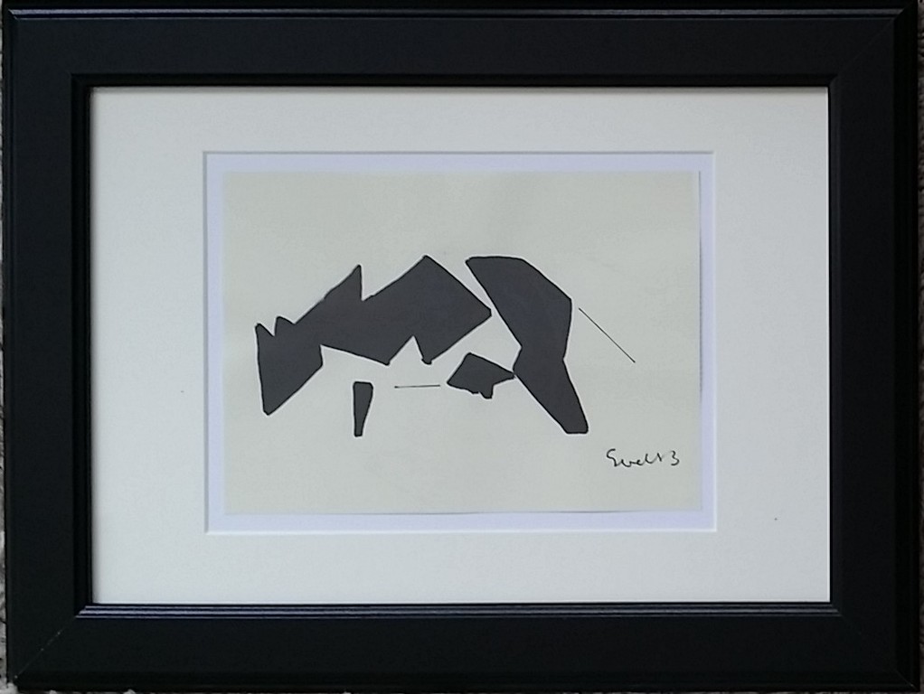 Siep van den Berg - Siep van den Berg - Collage op papier verkocht voor € 150!