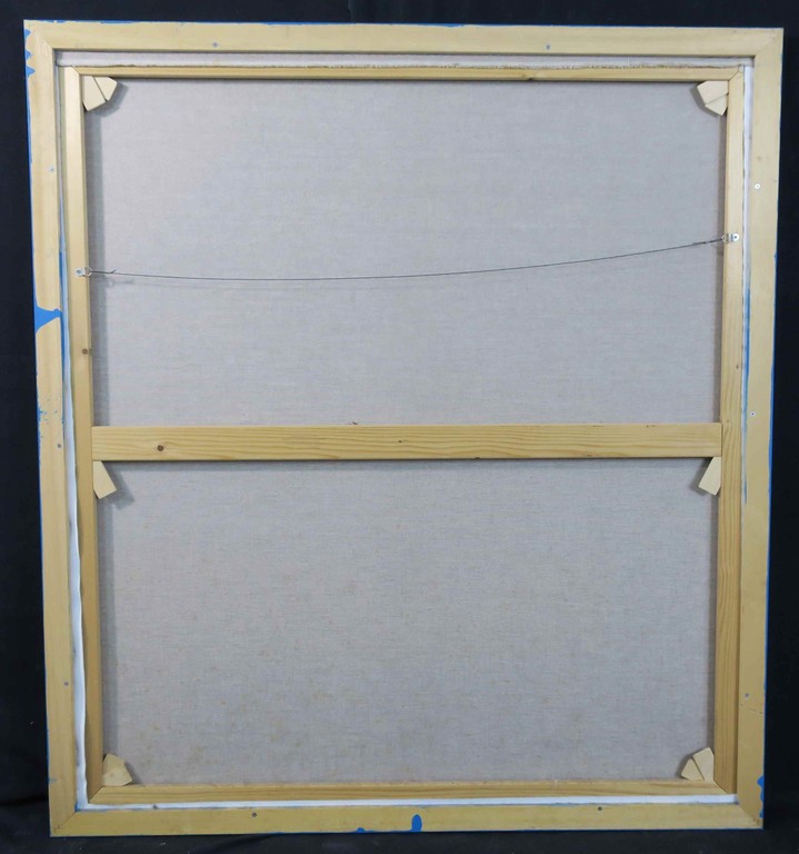 Meertje Kaal: Acryl op doek, Vrouwenhoofd als bouquet in vaas op.. - Ingelijst kopen? Bied vanaf 50!