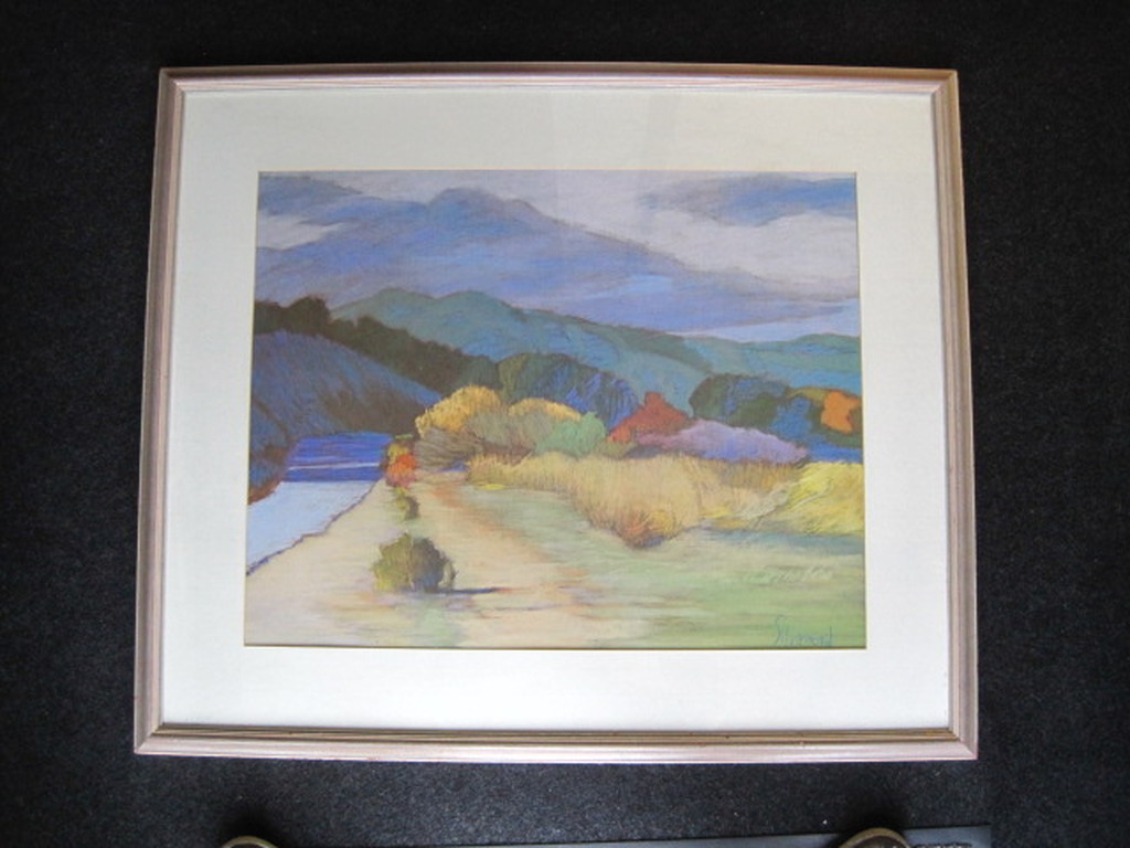 Mary Silverwood *  pastel landschap "los Alamos new Mexico USA" gesigneerd   kopen? Bied vanaf 1!