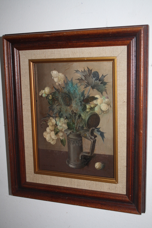 BLOEMSTILLEVEN DISTELS en TINNEN KAN van JOAN BABTIST v GENT kopen? Bied vanaf 1!