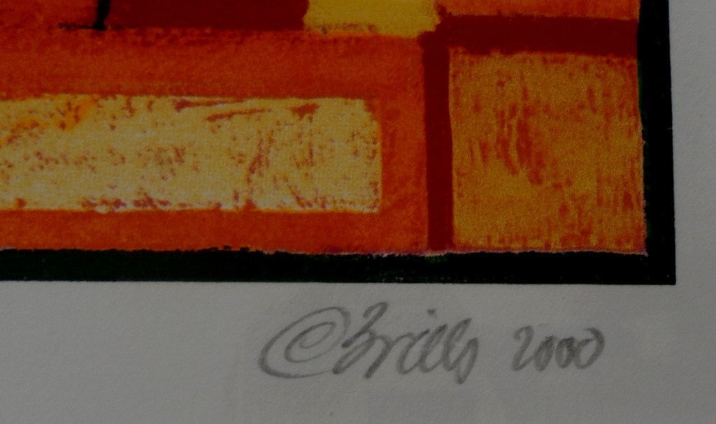 Clemens Briels - ingelijste zeefdruk - 2000 kopen? Bied vanaf 100!