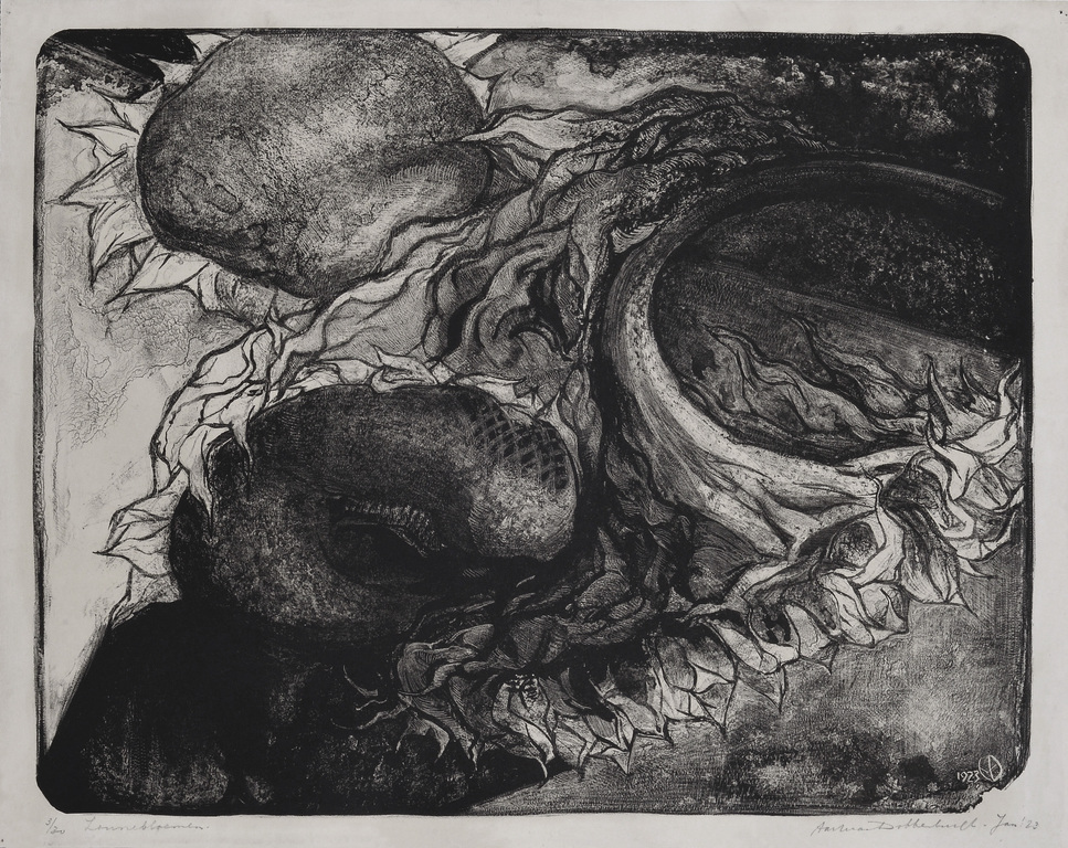 Aart van Dobbenburgh: Litho – Zonnebloemen - 1923 verkocht voor € 35!