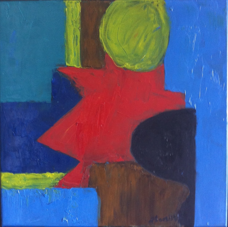 "Compositie no. 9"olieverf op canvas-John Foppen kopen? Bied vanaf 125!