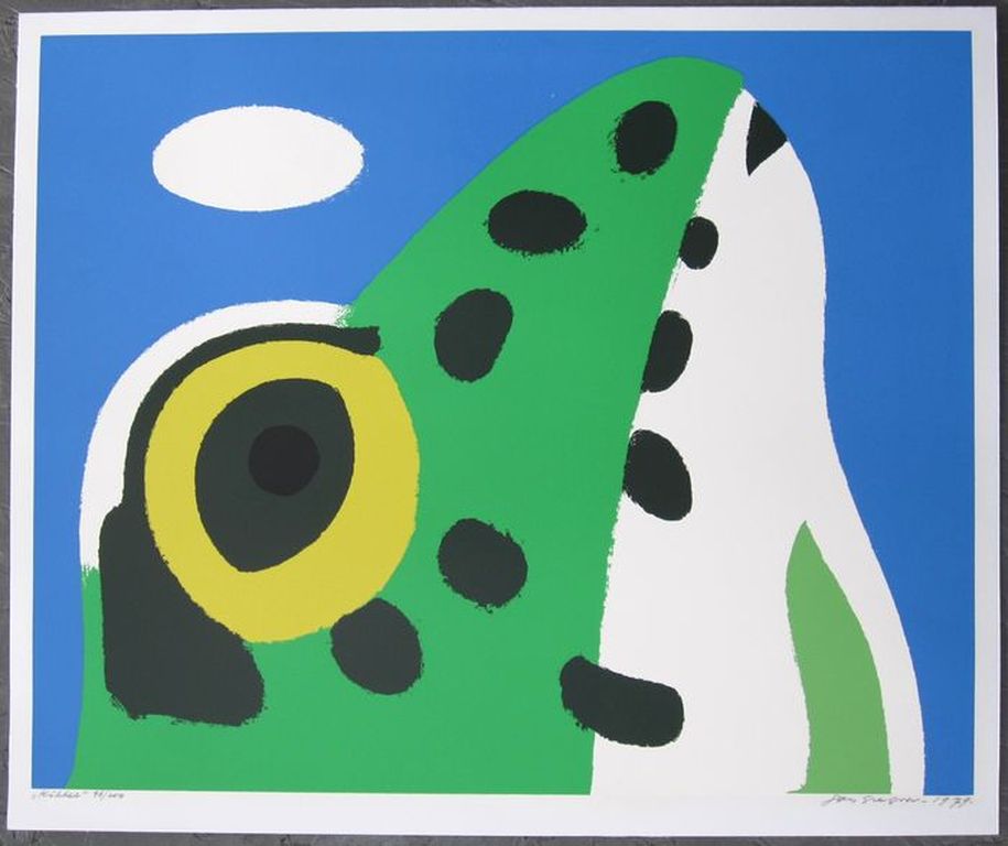 Jan Gregoor, zeefdruk, Kikker 1979 kopen? Bied vanaf 15!