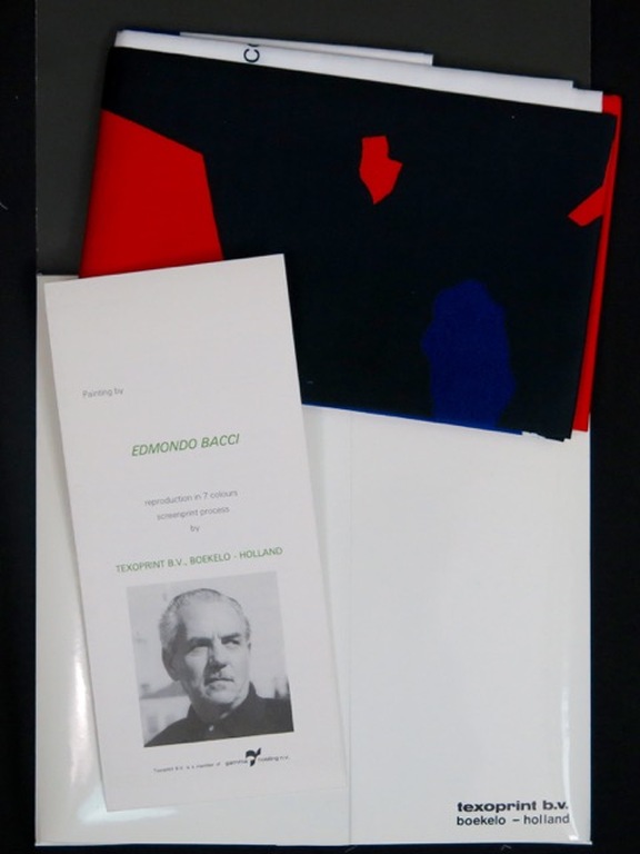 Edmondo Bacci: Zeefdruk op katoenzijde, With the Season's Greetings kopen? Bied vanaf 1!