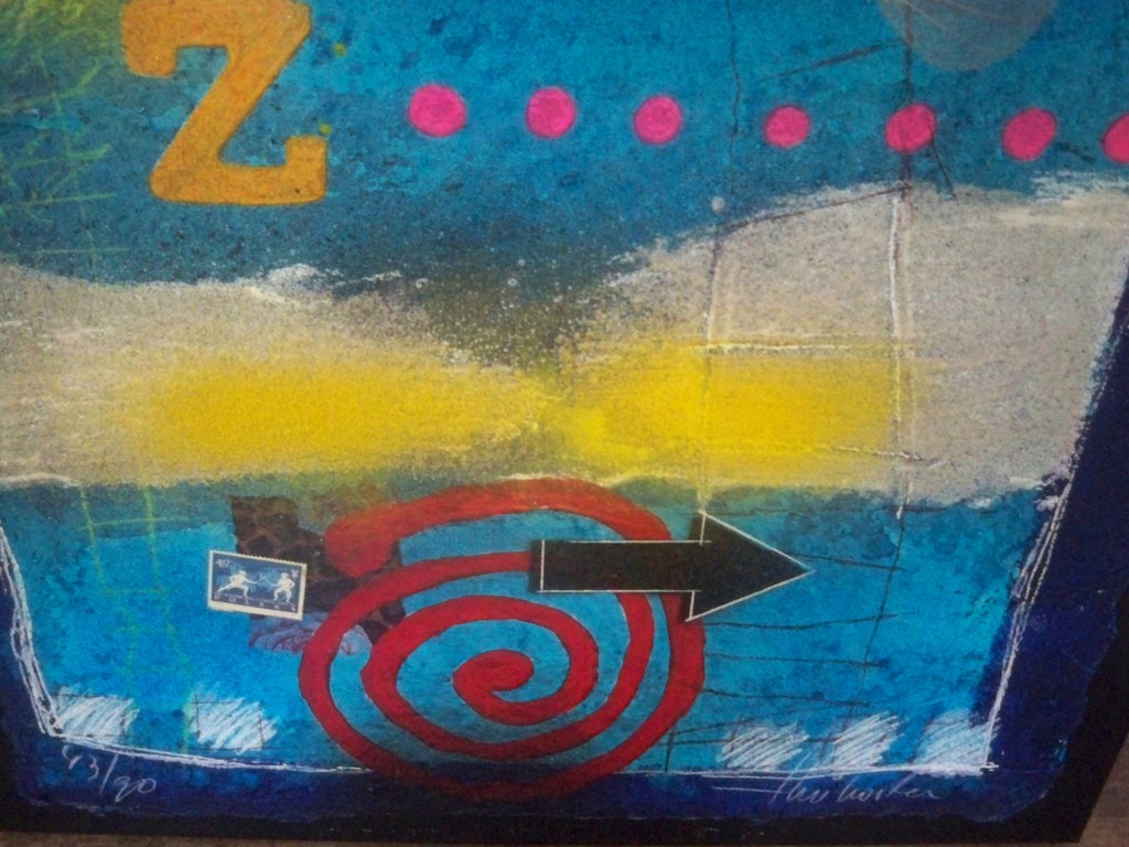 Theo Koster - Traces 3 - schilderij - handgesigneerd - 43 / 90  kopen? Bied vanaf 1!