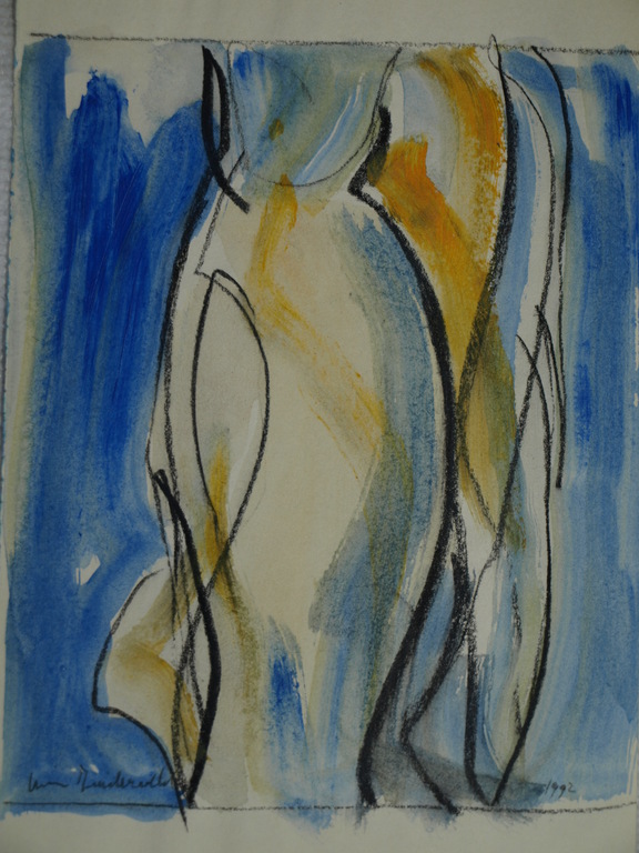 WIM ZUIDERVELD (1950-) – Gemengde techniek  – Abstract 1 – Gesigneerd – 1992 kopen? Bied vanaf 10!