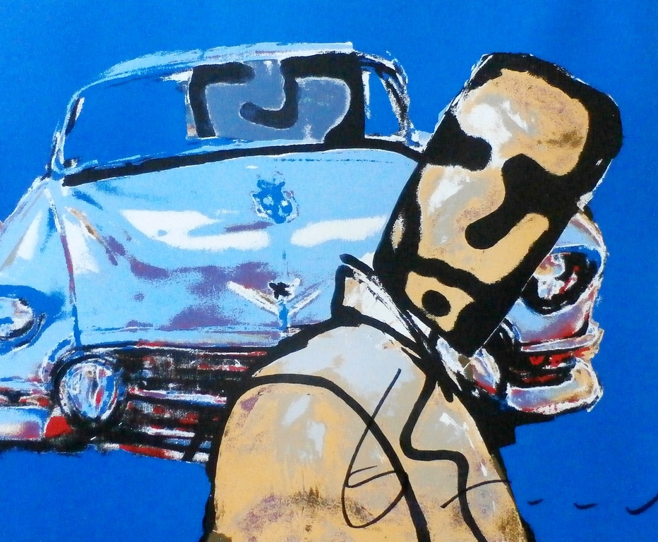Herman Brood - Zeefdruk: Cadillac Walk  verkocht voor € 195!