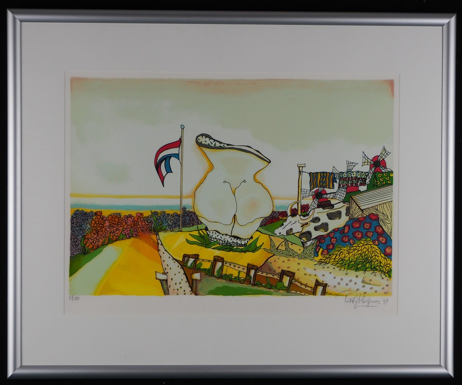 Patty Harpenau: zeefdruk, zonder titel verkocht voor € 60!