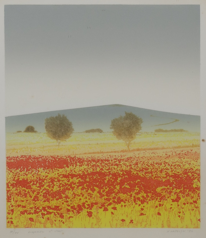 Henk Kastelijn: Zeefdruk, Klaprozen - Ingelijst kopen? Bied vanaf 1!