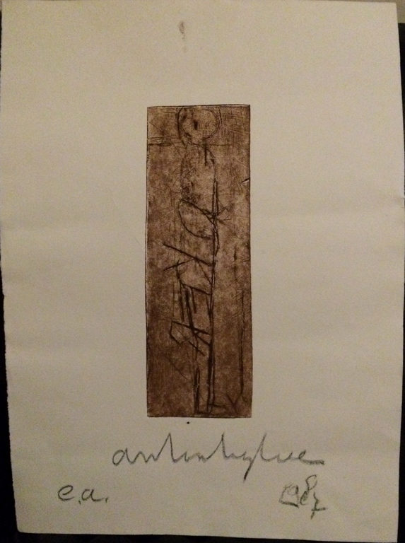 Anton Heyboer - Staande man e.a. (met echheidscertificaat) kopen? Bied vanaf 90!