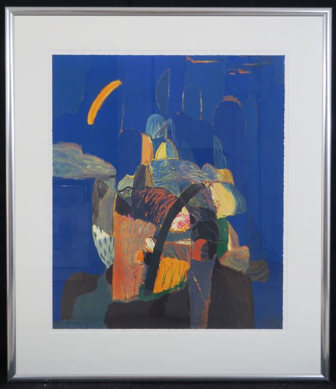 Ahmad Baldin: Zeefdruk, Nacht - Ingelijst kopen? Bied vanaf 50!