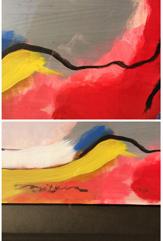 Willem Snitker: zonder titel (acryl op papier, 1978) - ingelijst kopen? Bied vanaf 125!