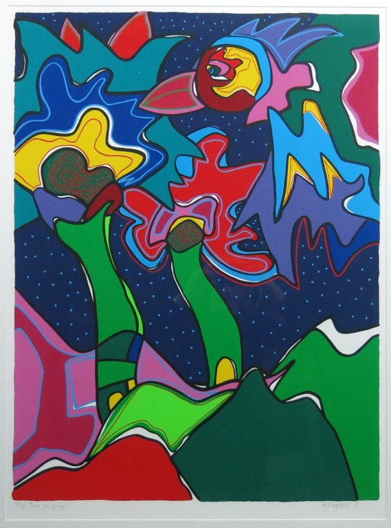 Marianne Naerebout: Zeedruk, There you go again - Ingelijst (Groot) verkocht voor € 70!