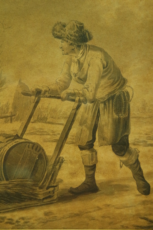 Hendrik Jacobus Scholten (1824-1907) - tartaar met slee in winters landschap kopen? Bied vanaf 85!