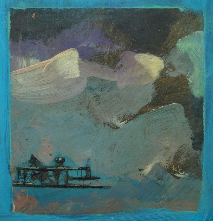 Peter Donkersloot : Olieverf op paneel , Landschap – ca 1995 verkocht voor € 45!