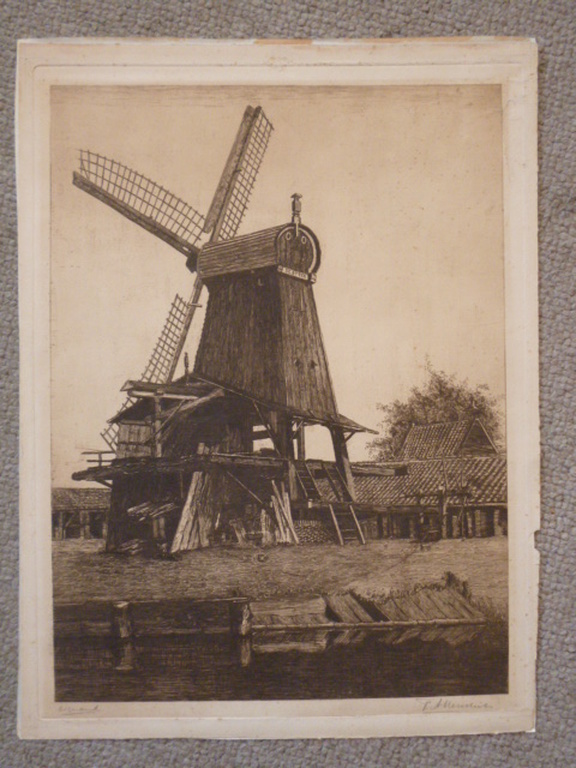 P. Teunissen - ets - Houtzaagmolen  kopen? Bied vanaf 20!