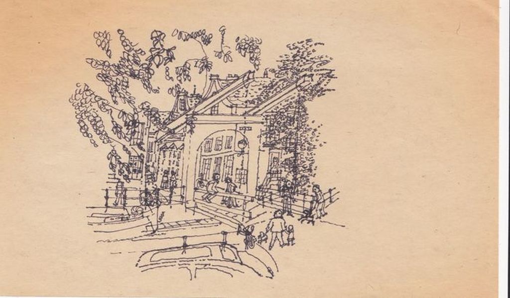 Onbekende Kunstenaar - 2 Pentekeningen - Amsterdam 700 jaar (1975) kopen? Bied vanaf 1!