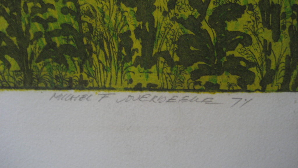 Michel van Overbeeke - 'go-on IV' - kleurets 1974 - gesigneerd - oplage 30 ex kopen? Bied vanaf 1!