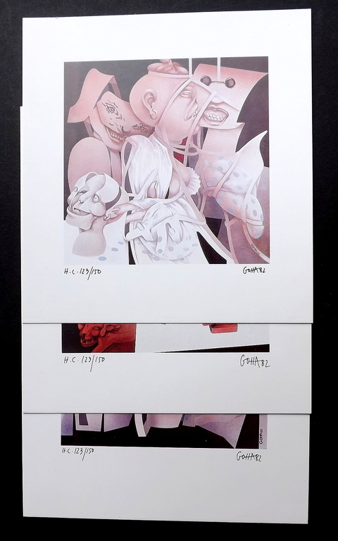 Malgorzata Konwerska - 3x gesgneerde litho - 1985 kopen? Bied vanaf 1!