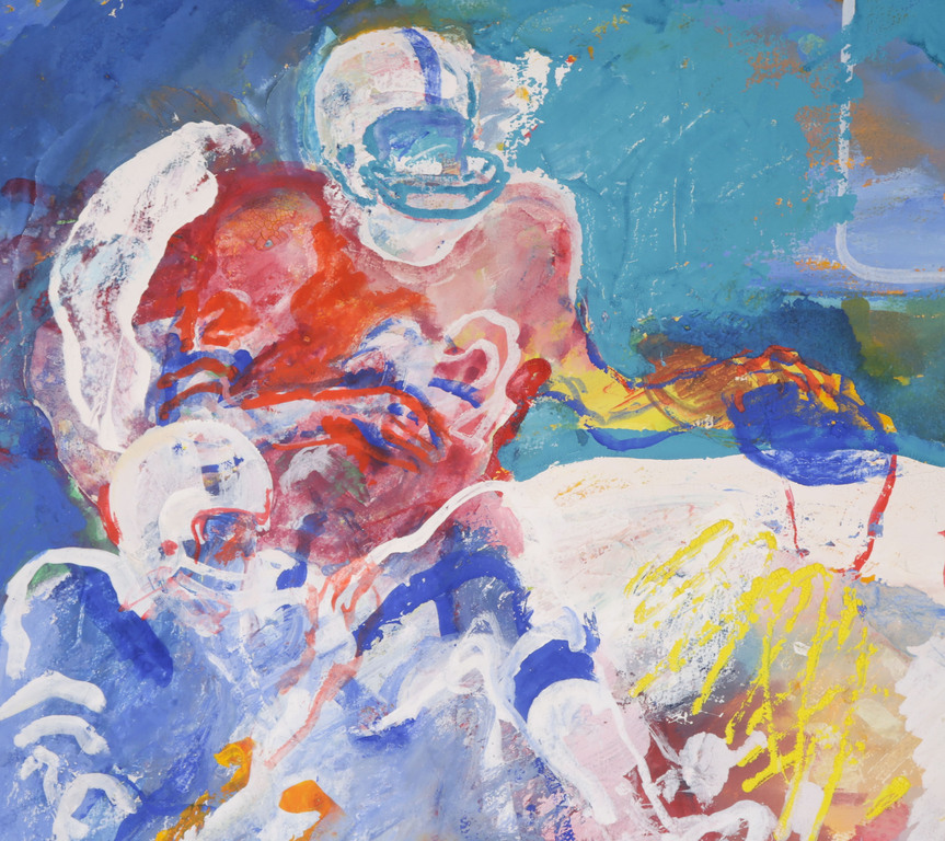 Jan van Diemen: Gouache, American Football players kopen? Bied vanaf 80!