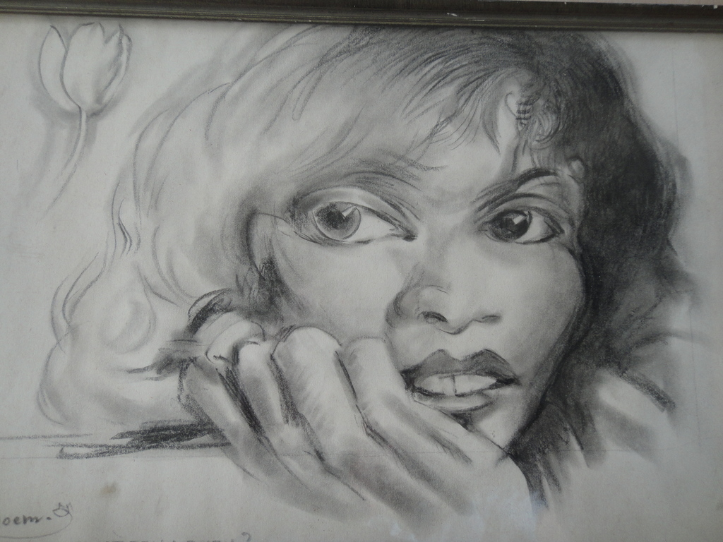 Karel van Seben, tekening, portret van Marion Bloem (is dit een leven?) kopen? Bied vanaf 1!