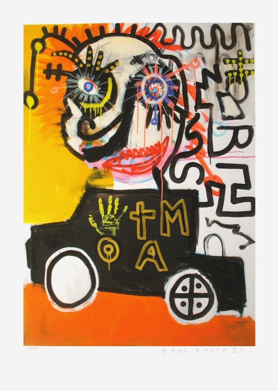 Paul Indrek Kostabi, Handgesigneerde giclée, Elio verkocht voor € 45!