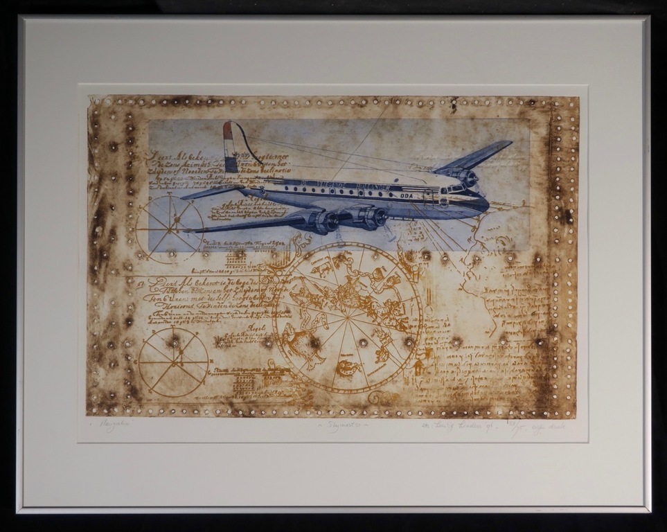 Leentje Linders: Ets, Gold Mountain - Ingelijst kopen? Bied vanaf 40!