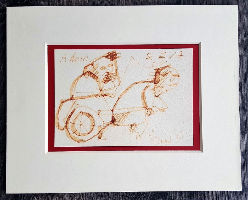 Herman Brood: originele tekening, Adam & Eva kopen? Bied vanaf 125!