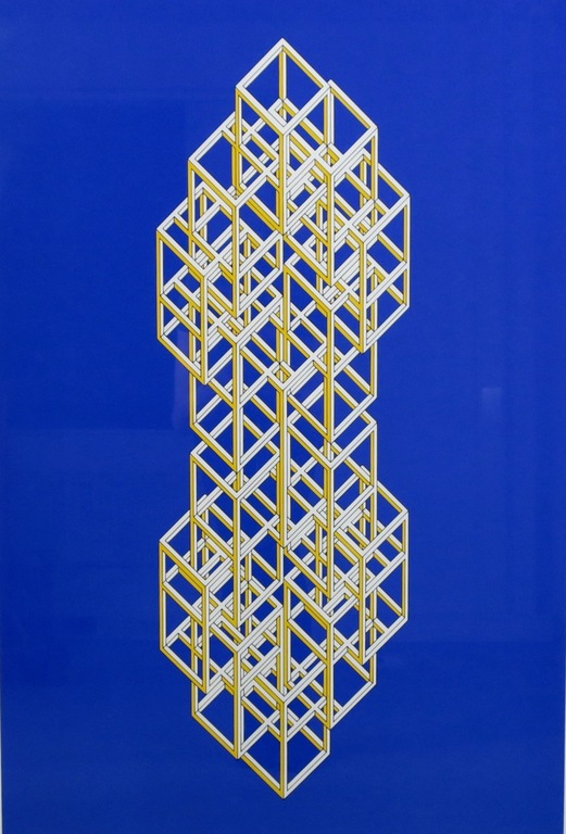 Joost Baljeu: Zeefdruk, Zonder titel - Ingelijst kopen? Bied vanaf 70!