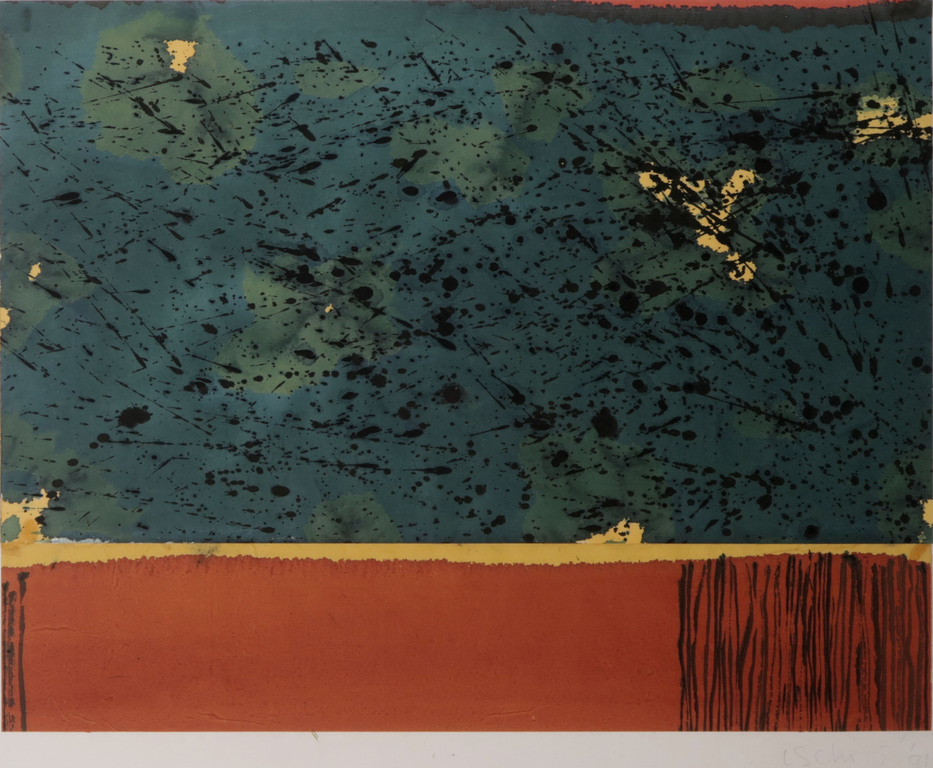 Onbekend gesigneerd: Gemengde techniek op papier, Peasaggio - Ingelijst kopen? Bied vanaf 1!