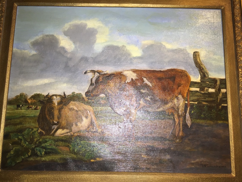 Klassiek schilderij van runderen. kopen? Bied vanaf 500!