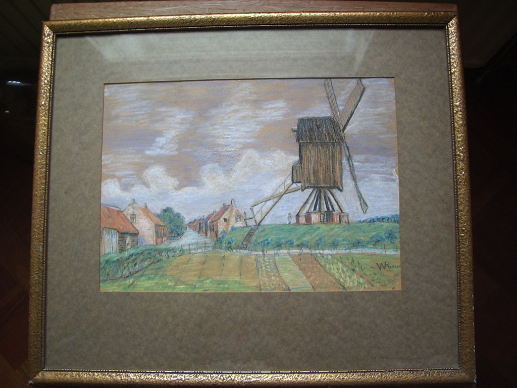 Willem Rouw - Pastel - Zeeuws dorpsgezicht. kopen? Bied vanaf 100!