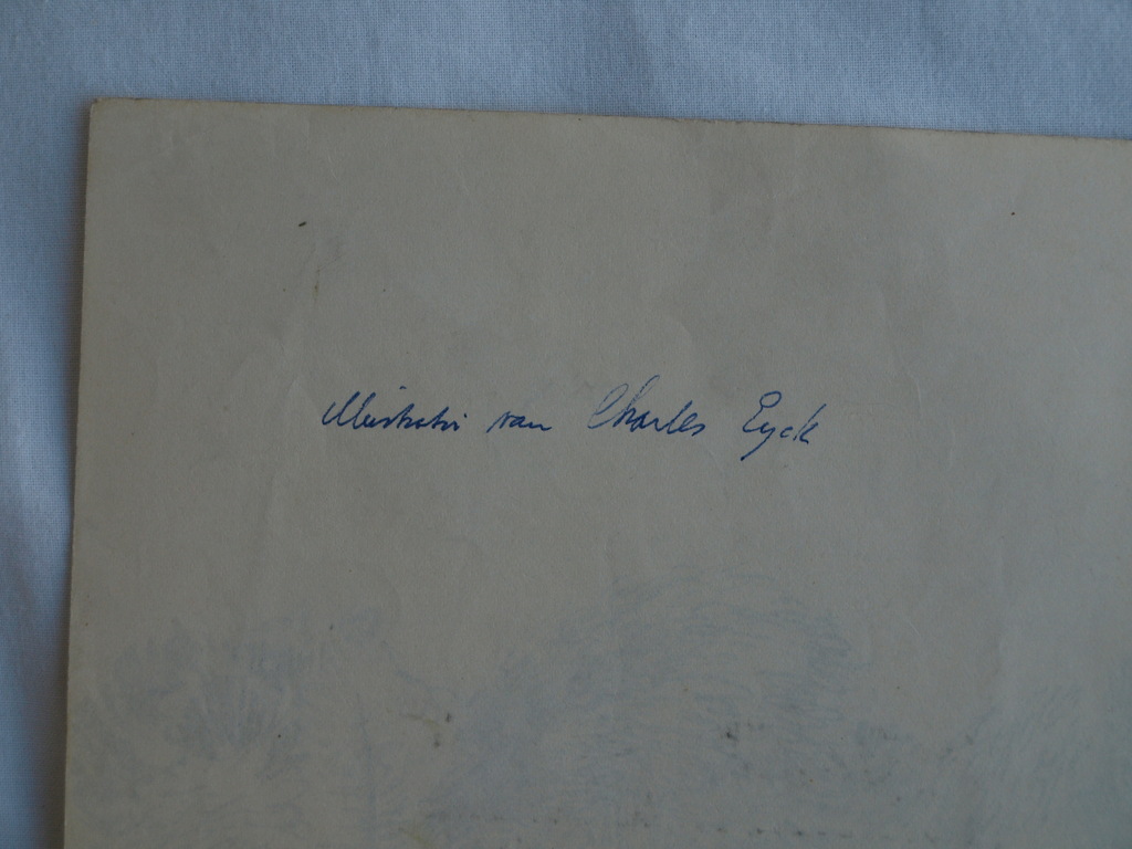 Charles Eyck : Tekening , Bomen – gesigneerd – ca 1935 kopen? Bied vanaf 1!