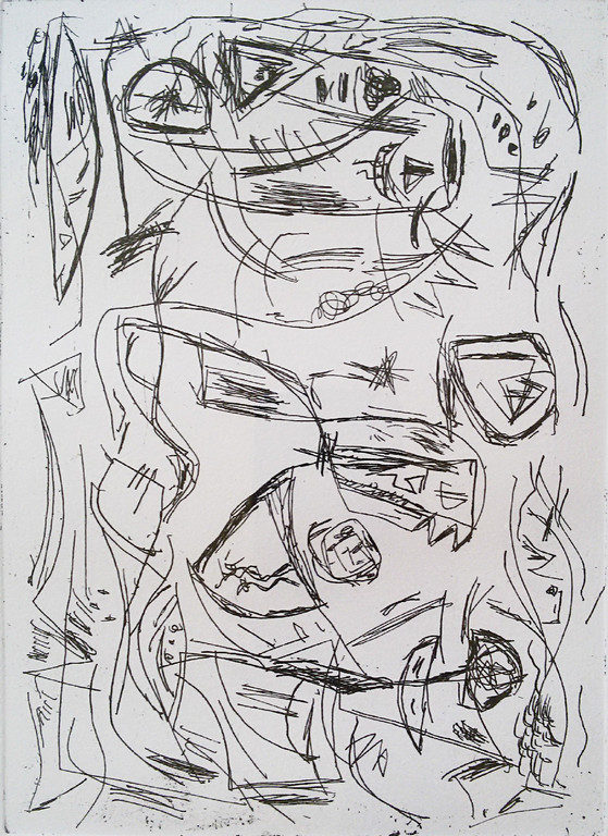 Laatste keer: Theo Wolvecamp - Abstract, droge naald ets (mooi ingelijst) kopen? Bied vanaf 200!