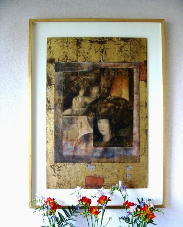 Csaba Markus, gecombineerde techniek van zeefdrukken Toscana ( Drie gezichten) kopen? Bied vanaf 500!